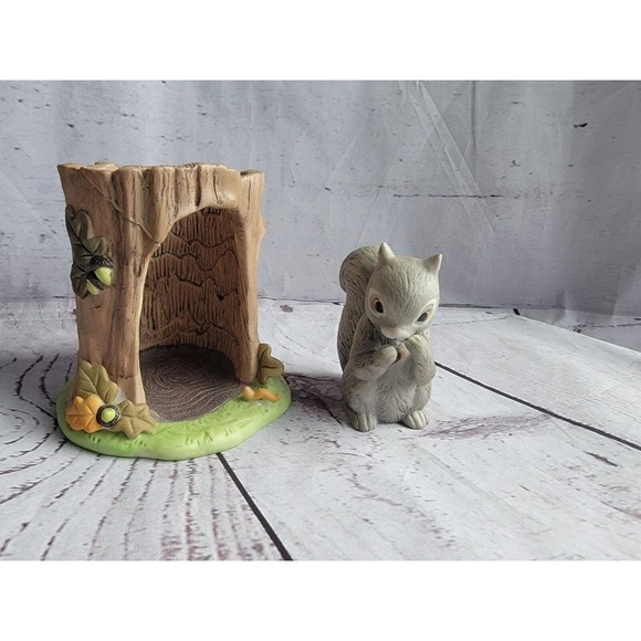 Franklin Mint 1984 Woodland Surprises Squirrel Figurine Jacqueline B Smith READ - Picture 2 of 10